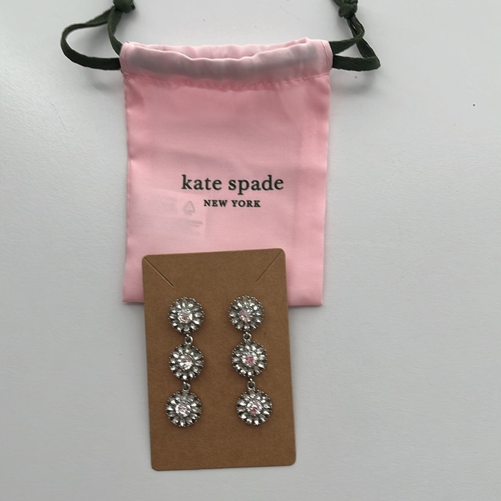 Kate Spade Estate Garden Exquisite Linear Earrings - Picture 2 of 4